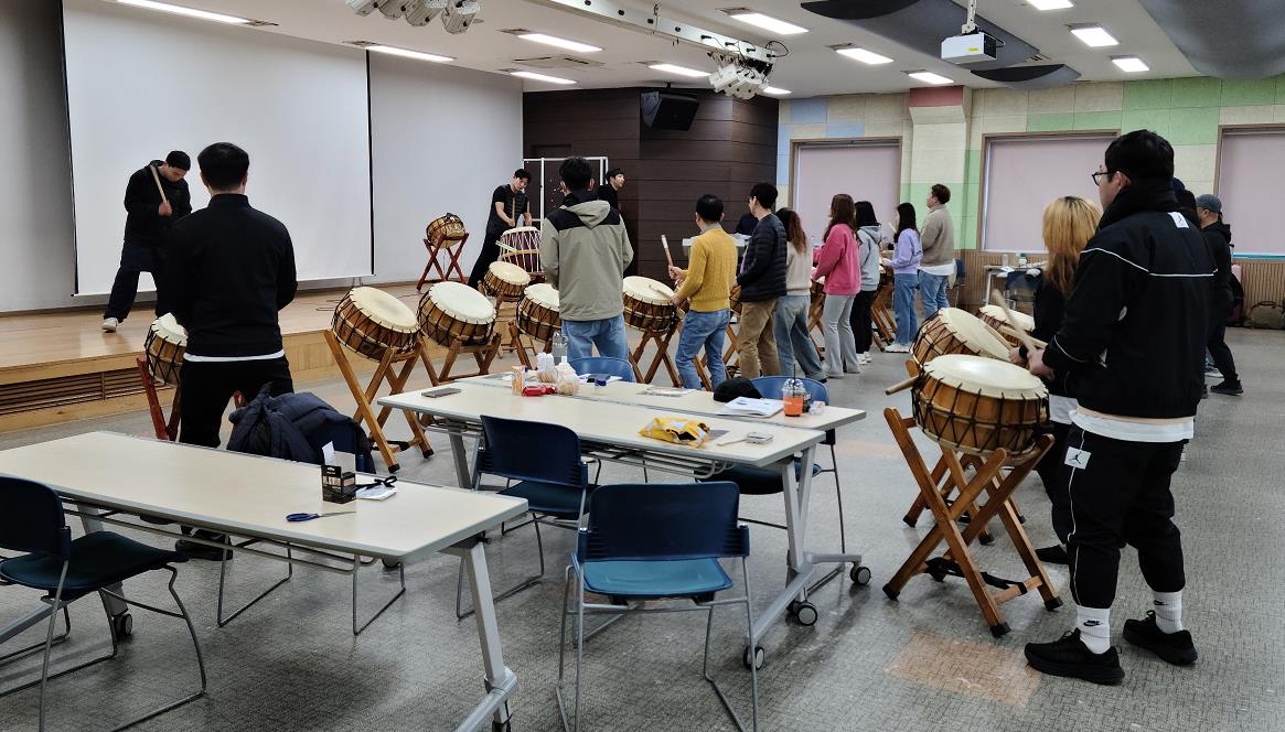 청소년 모듬북 활용 지도 운영 모습