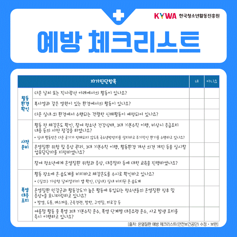 예방체크리스트