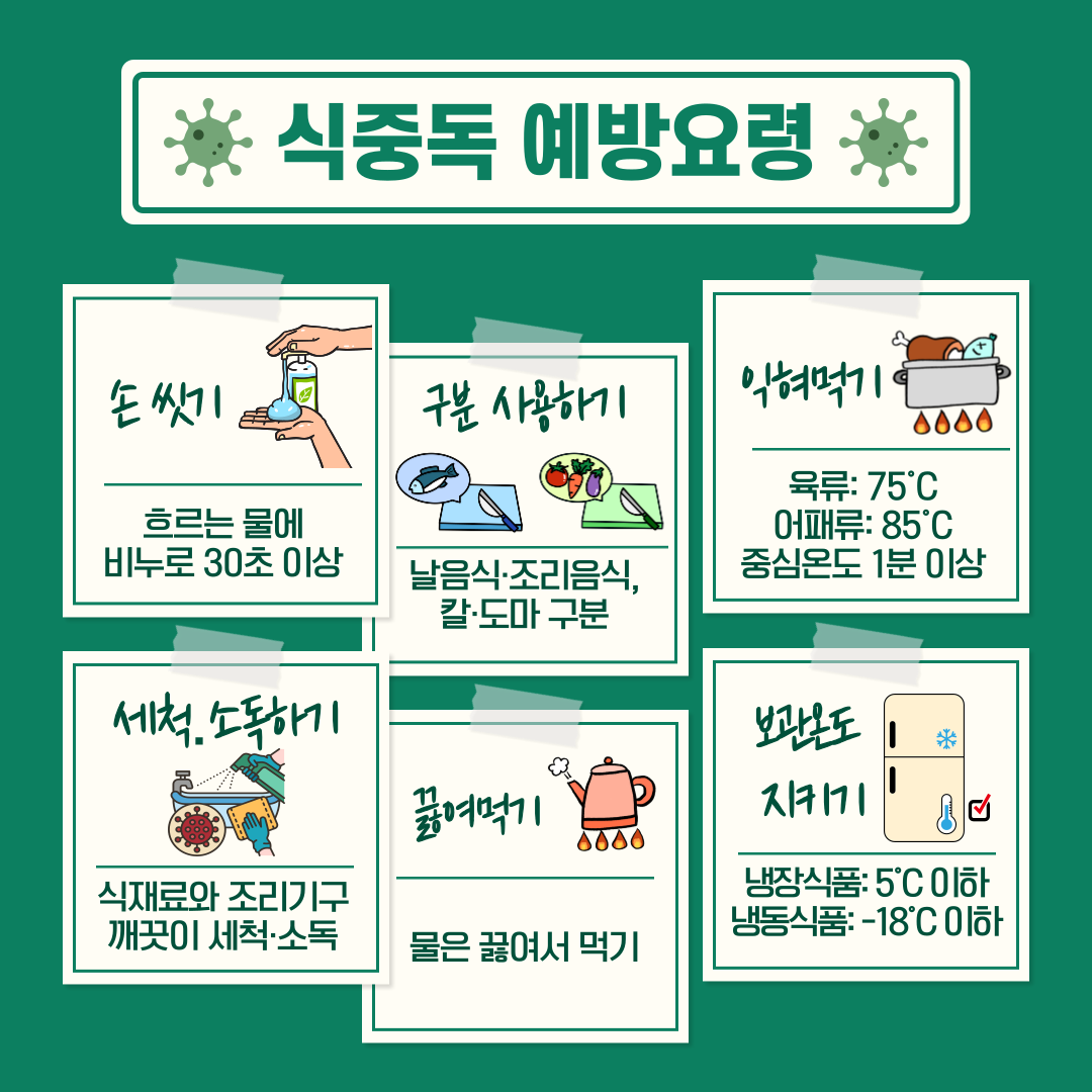 식중독 예방요령